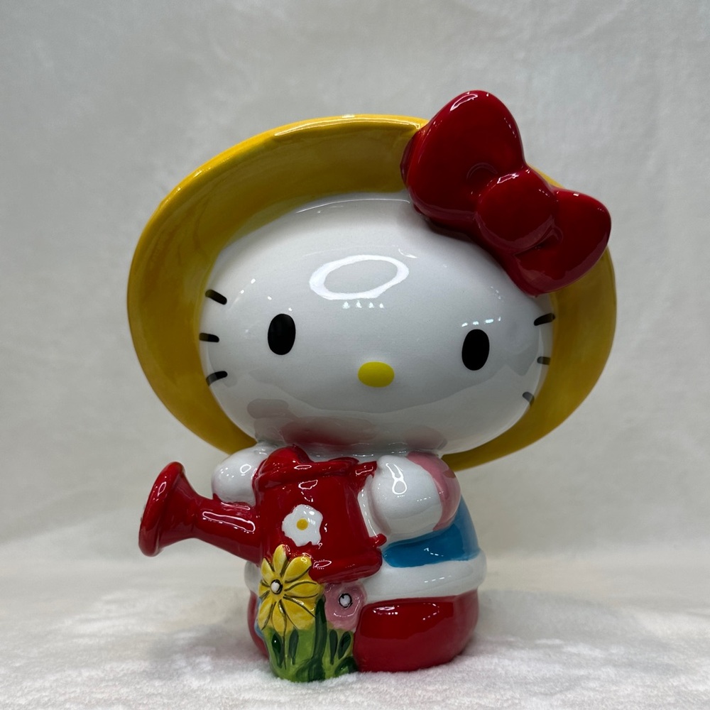 Hello Kitty Figurine with Watering Can